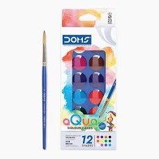 Doms Aqua Colour Cakes - 12 Shades